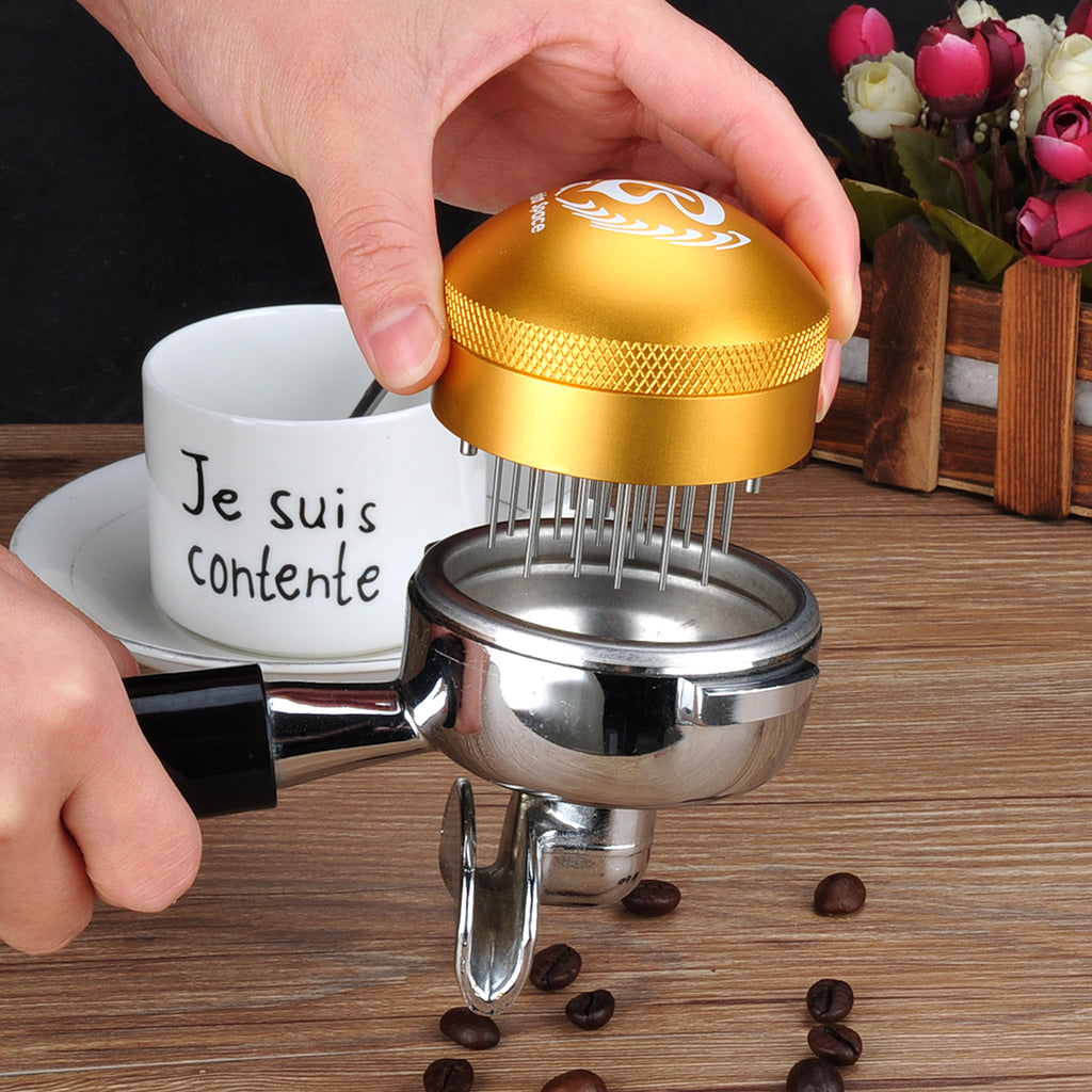 Needle Coffee Tamper Distributor Espresso Coffee Stirrer with Base