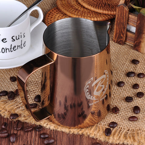 Barista Gear Pitcher Latte Art Stainless Steel Milk Jug – BaristaSpace  Espresso Coffee Tool including milk jug,tamper and distributor for sale.