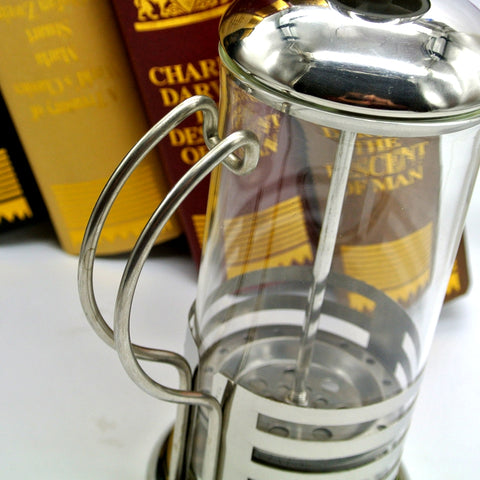 Stainless Steel Plunger Coffee Pot Manual Glass Coffee Press 350ML/600ML  French Press Coffee Maker Tea Maker Espresso Coffee 350ML