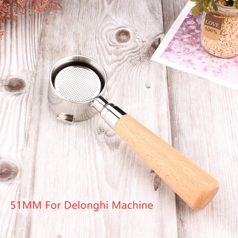 51mm Portafilter For Delonghi Espresso for distributor including milk and Coffee jug,tamper Machine BaristaSpace Tool Coffee –