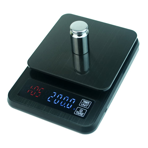 JINGT USB Digital Coffee Scale With Timer Electronic Hand Drip