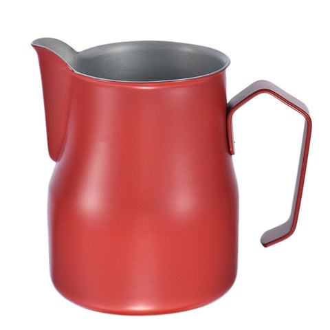 Motta 35cl Stainless Steel Professional Milk Pitcher, 11.8 Fluid Ounce, Red